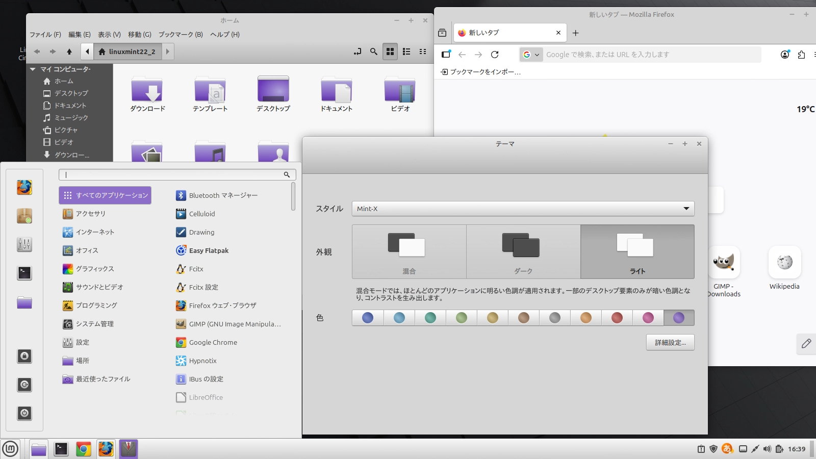 Mint-Xのカラーサンプル画像